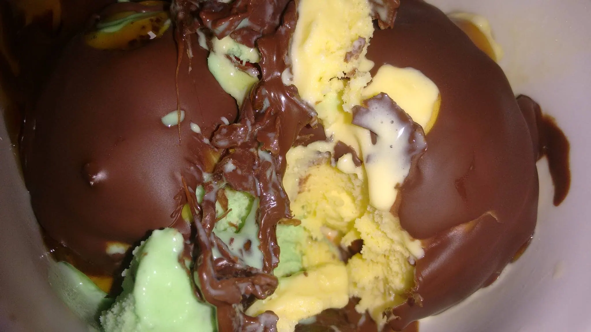 Sorvete de chocolate da Recreio